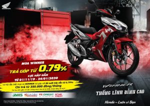 Cơ hội sở hữu Honda WINNER 150 ngay trong tầm tay- Chương Trình Mua Xe Trả Góp Với Lãi Suất Hấp Dẫn Từ 0.79%