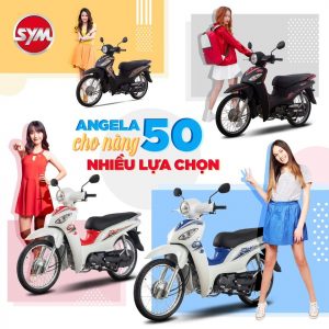 Angela 50cc - Xe số cho học sinh không cần bằng lái